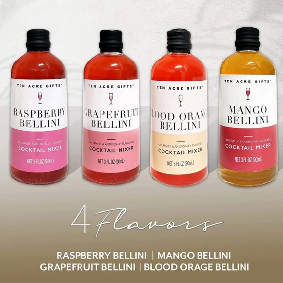 Ten Acre Gifts Champagne Toppers Kit Zero Proof Mixers Sealed Package - Picture 3 of 5